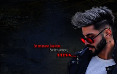 Sen beni seversin,                 Seni de ben... Sensiz yaşanmıyor,        BİLESİN.......