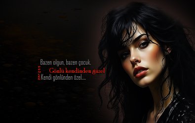 Bazen olgun, bazen çocuk;    Gönlü kendinden güzel...                Kendi gönlünden özel.......