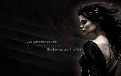 Bir kadeh daha şiir içsem , körkütük şair olsam…Hangi mısraya sığar ki sevdan !