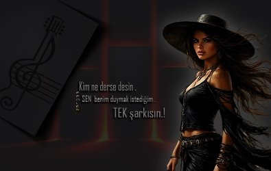 tek şarkısın.......