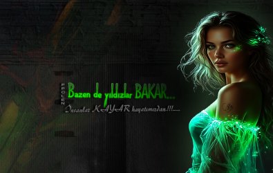 Bazen de yıldızlar BAKAR.         İnsanlar KAYAR hayatımızdan.