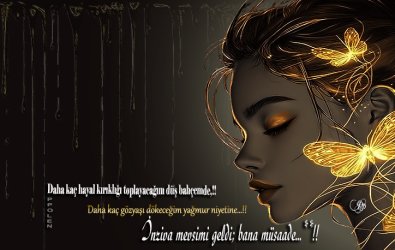 Daha kaç hayal kırıklığı toplayacağım düş bahçemde,Daha kaç gözyaşı dökeceğim yağmur niyetine…İnziva mevsimi geldi; bana müsaade…**