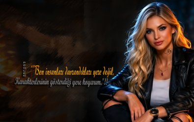 "Ben insanları davrandıkları yere değil,         Karakterlerinin gösterdiği yere koyarım."